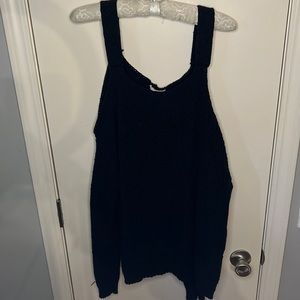 Gilded Intent Cold Shoulder Sweater